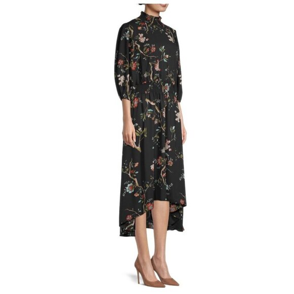 Nanette Lepore Floral-Print A-Line Midi Dress - Picture 4 of 10
